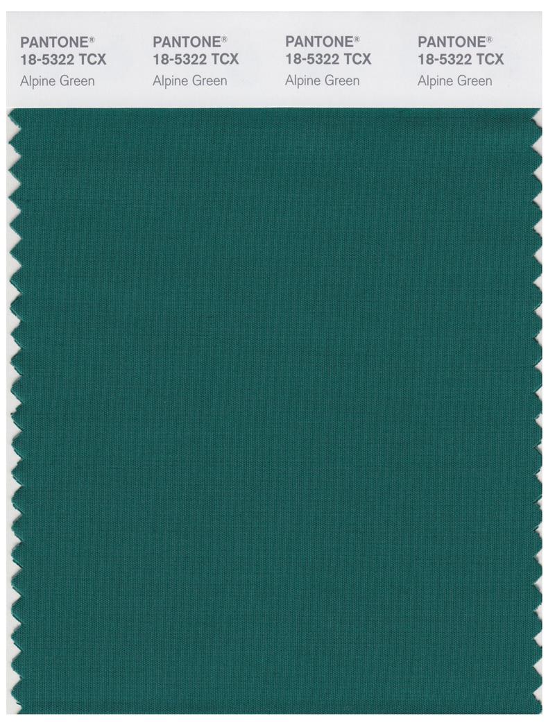 Pantone Smart 18-5322 TCX Color Swatch Card | Alpine Green 