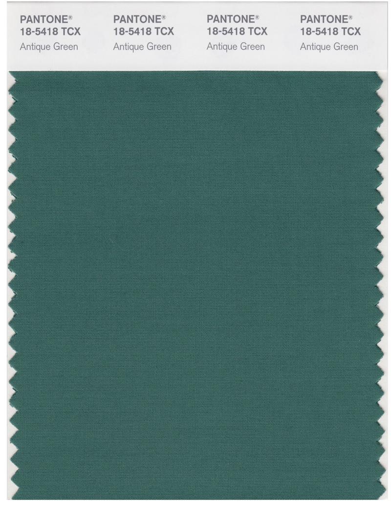 Pantone Smart 18-5418 TCX Color Swatch Card | Antique Green 