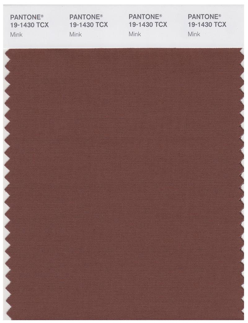 Pantone Smart 19-1430 TCX Color Swatch Card | Mink 