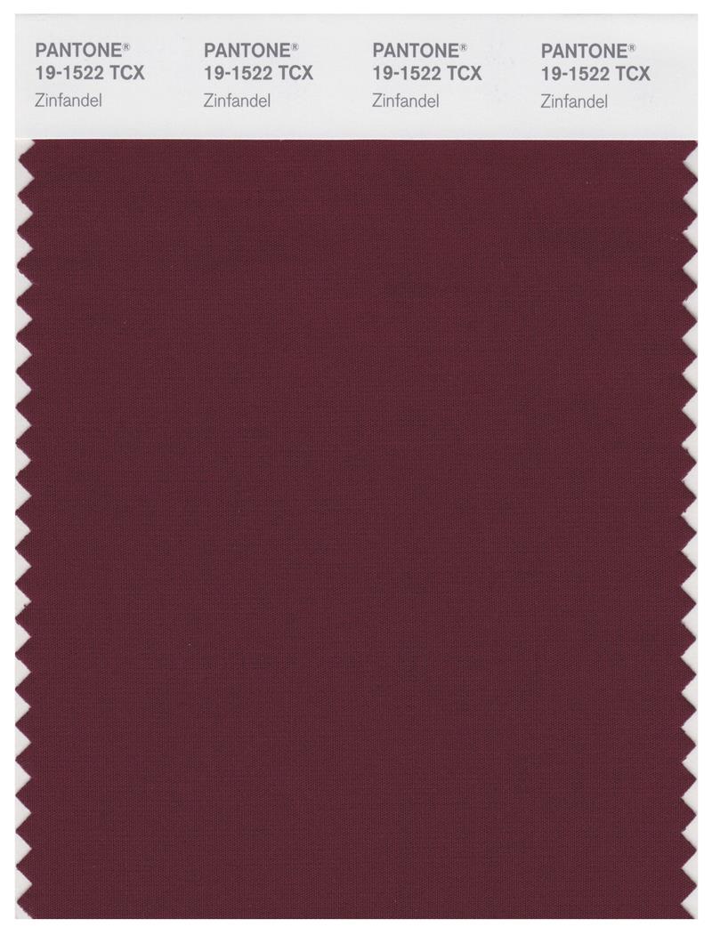 Pantone Smart 19-1522 TCX Color Swatch Card | Zinfandel 