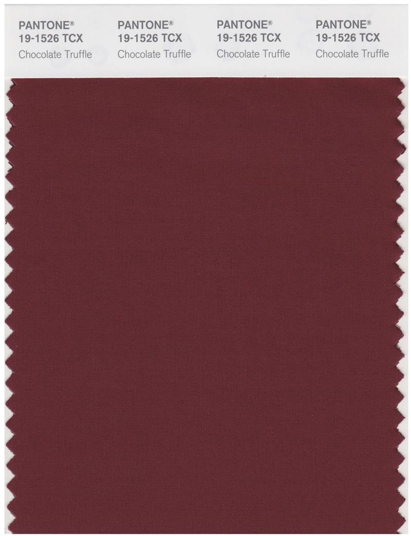 Pantone Smart 19-1526 TCX Color Swatch Card | Chocolate Truffle 