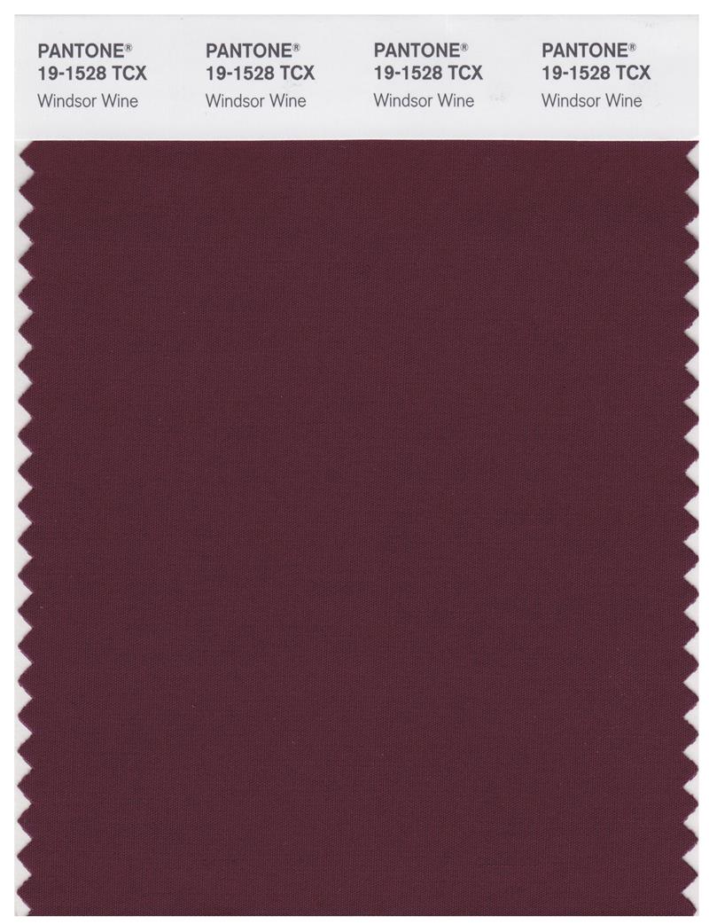 Pantone Smart 19-1528 TCX Color Swatch Card | Windsor Wine 