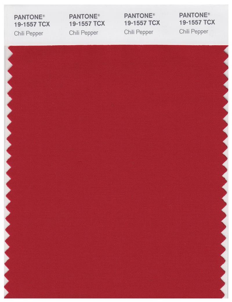 Pantone Smart 19-1557 TCX Color Swatch Card | Chili Pepper 