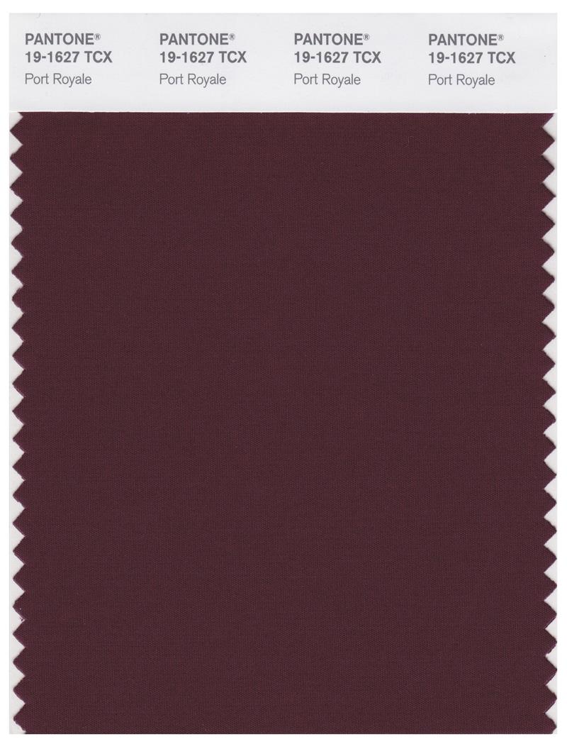 Pantone Smart 19-1627 TCX Color Swatch Card | Port Royale 