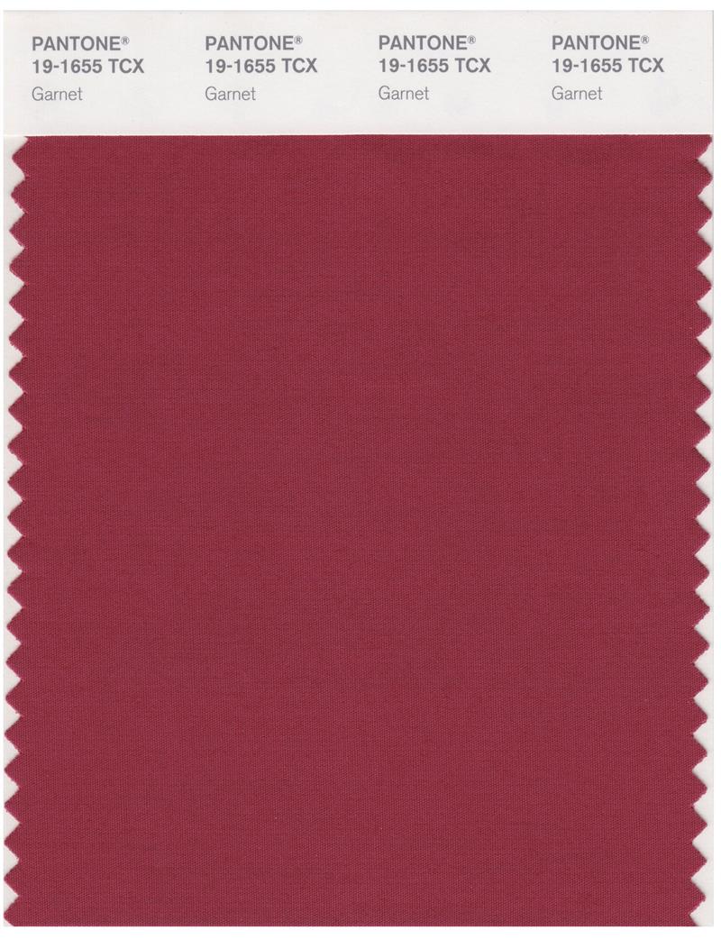 Pantone Smart 19-1655 TCX Color Swatch Card | Garnet 