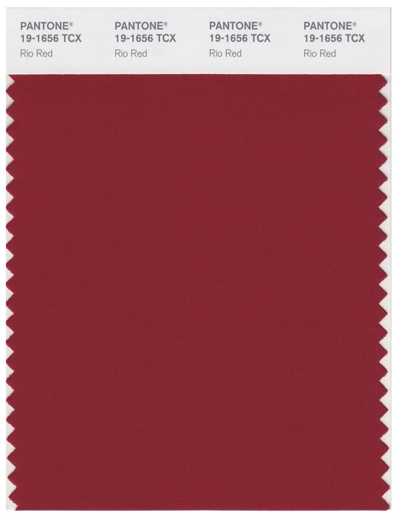 Pantone Smart 19-1656 TCX Color Swatch Card | Rio Red 