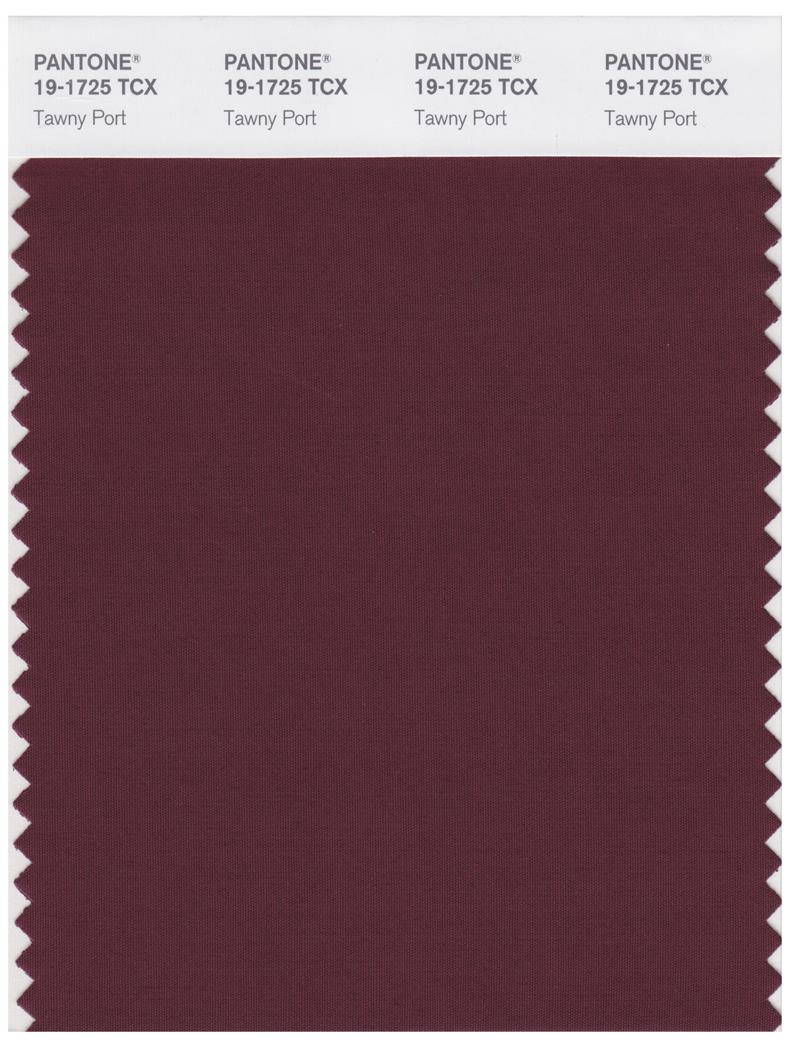 Pantone Smart 19-1725 TCX Color Swatch Card | Tawny Port 