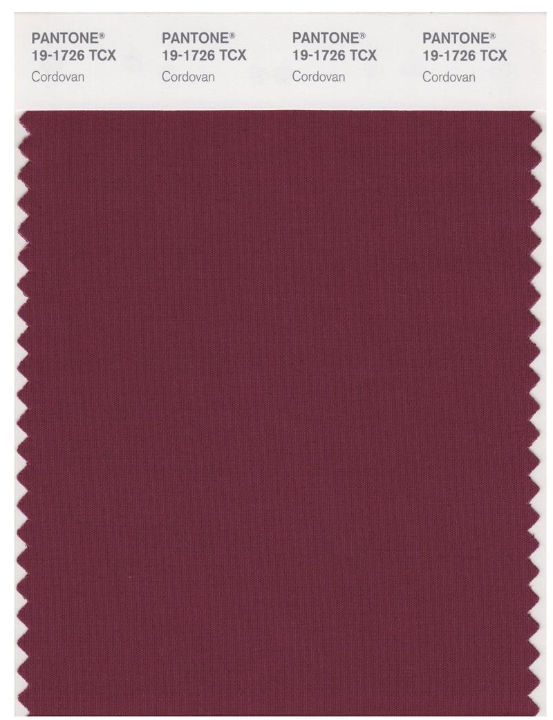 Pantone Smart 19-1726 TCX Color Swatch Card | Cordovan 