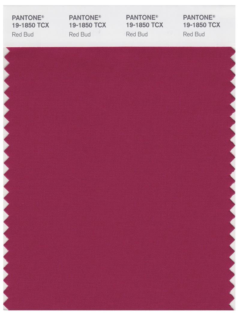 Pantone Smart 19-1850 TCX Color Swatch Card | Red Bud 