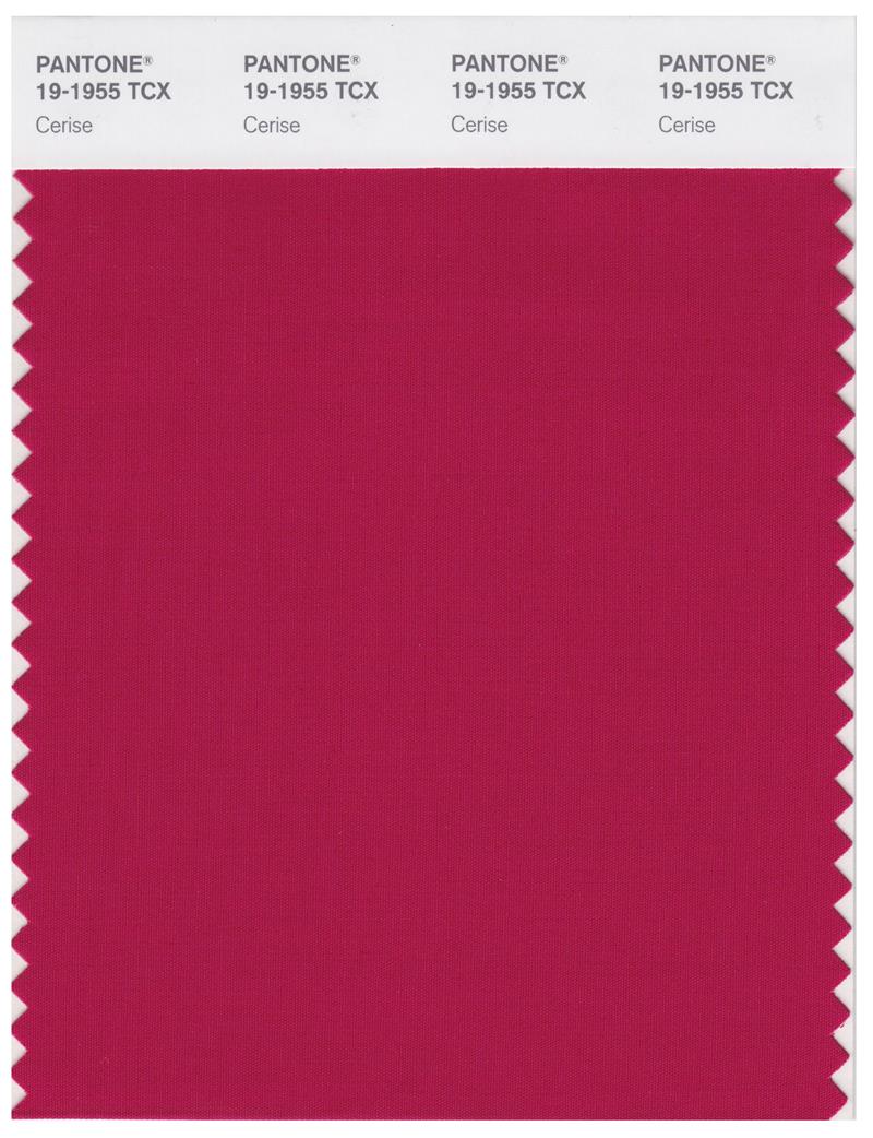 Pantone Smart 19-1955 TCX Color Swatch Card | Cerise 