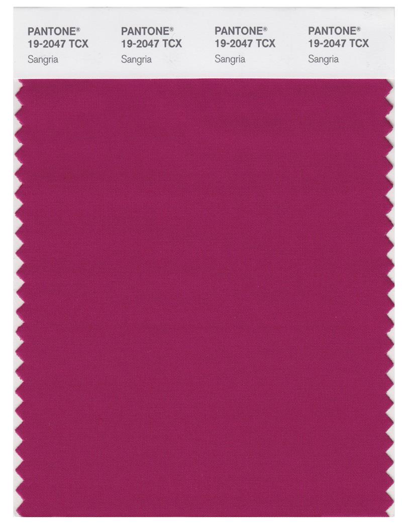 Pantone Smart 19-2047 TCX Color Swatch Card | Sangria 