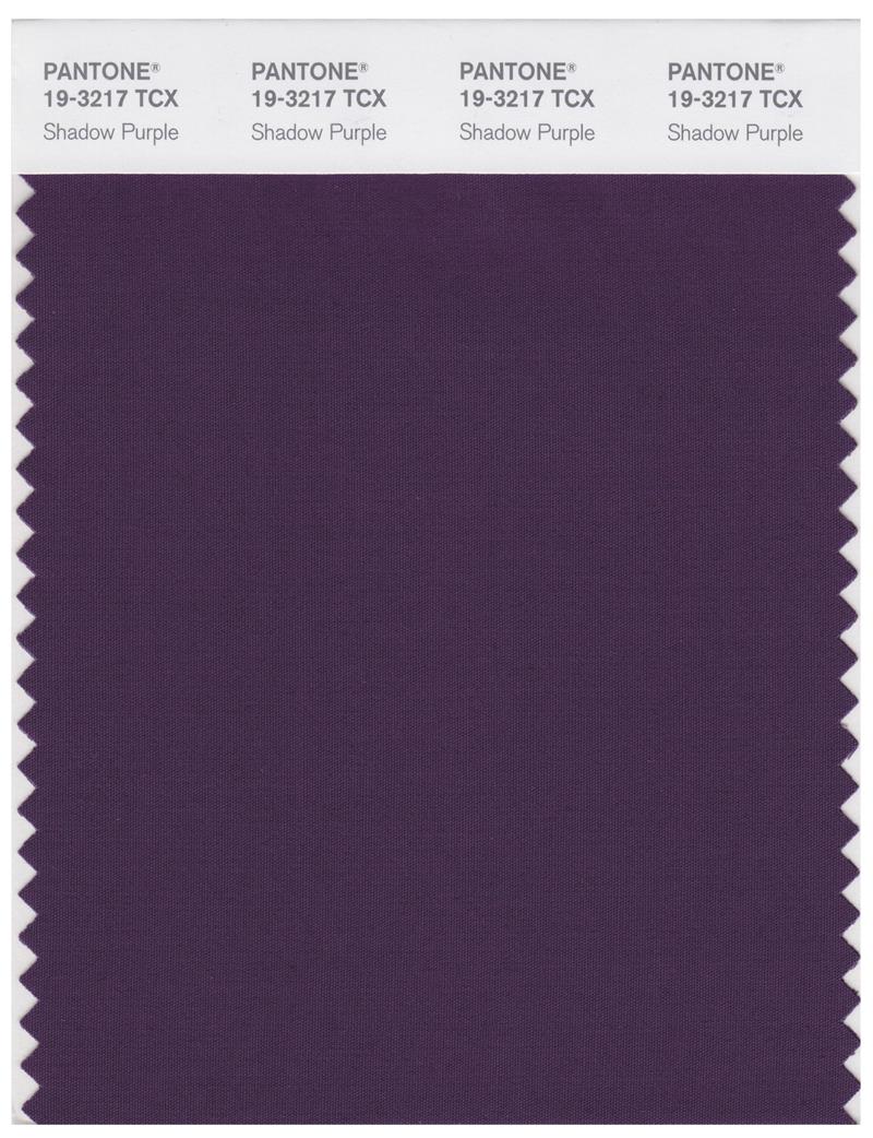 Pantone Smart 19-3217 TCX Color Swatch Card | Shadow Purple 