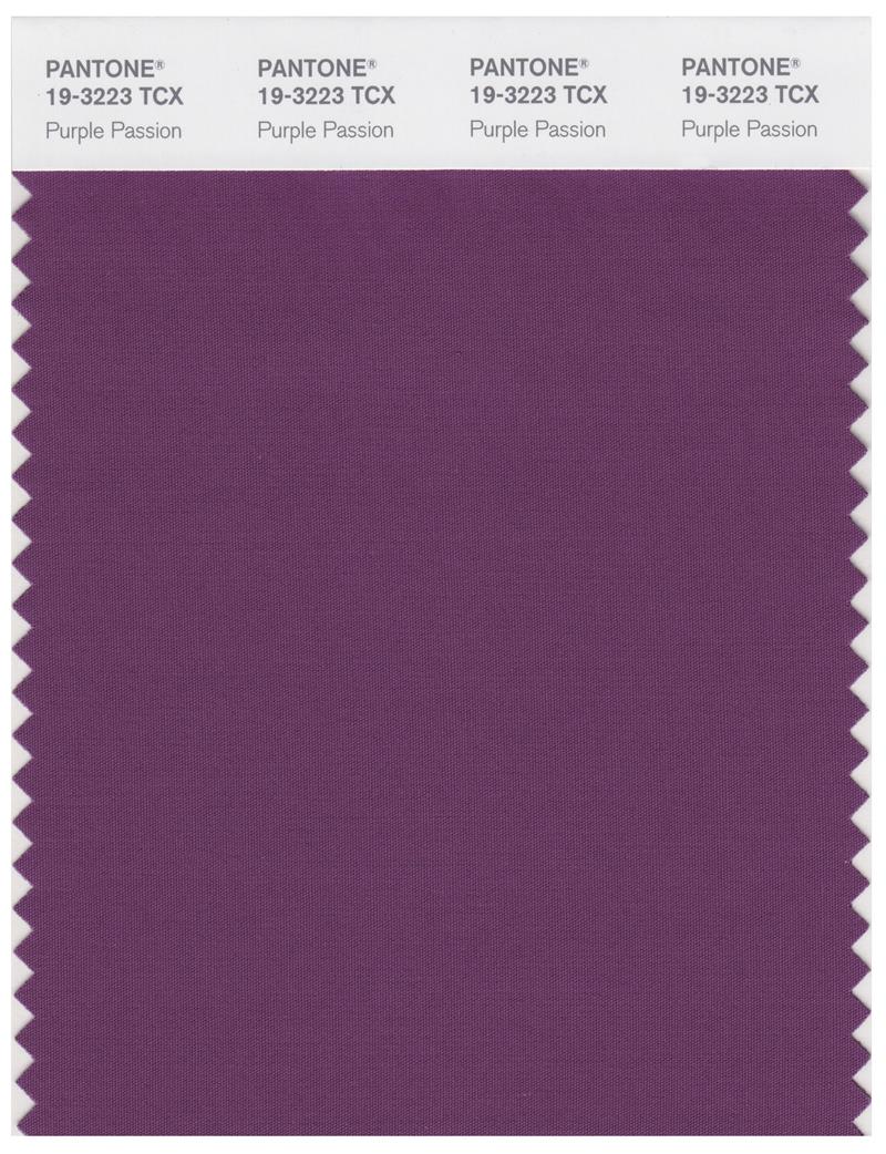 Pantone Smart 19-3223 TCX Color Swatch Card | Purple Passion 