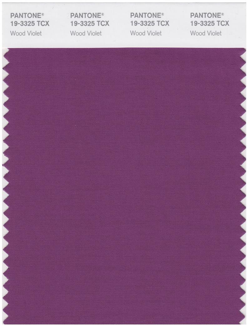 Pantone Smart 19-3325 TCX Color Swatch Card | Wood Violet 