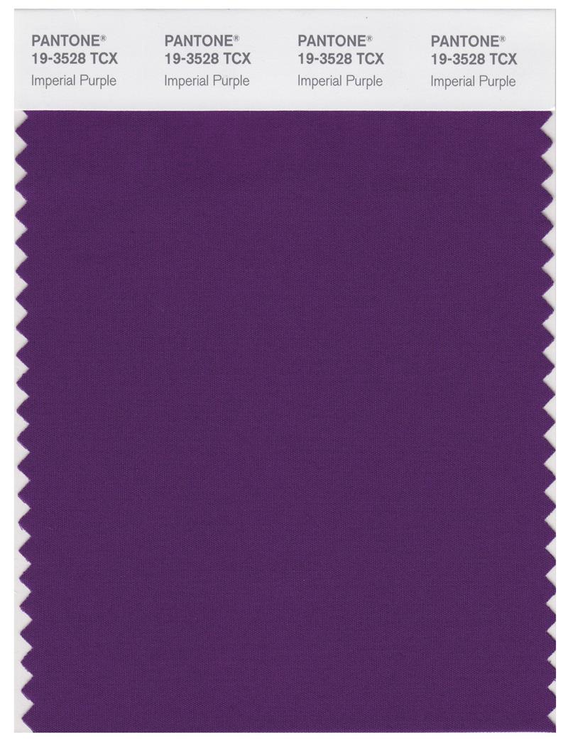 Pantone Smart 19-3528 TCX Color Swatch Card | Imperial Purple 