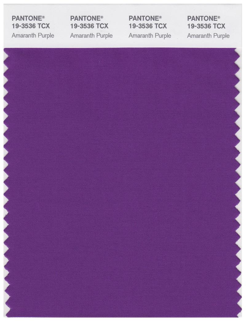 Pantone Smart 19-3536 TCX Color Swatch Card | Amaranth Purple 