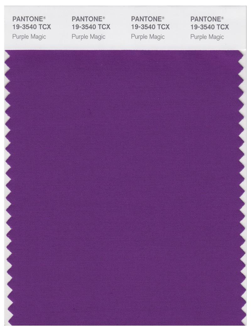 Pantone Smart 19-3540 TCX Color Swatch Card | Purple Magic 