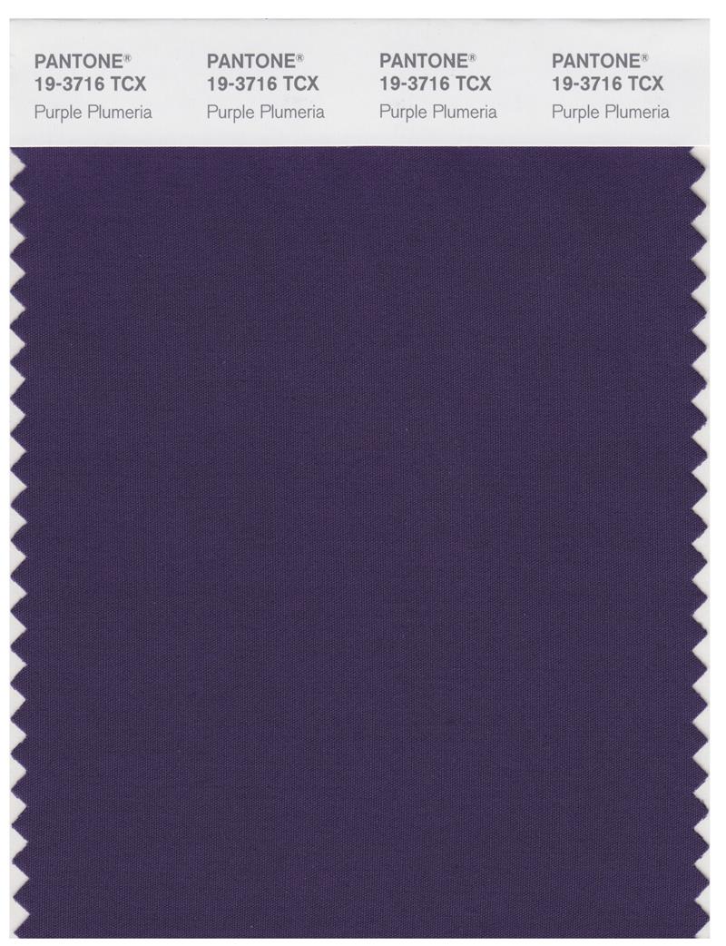 Pantone Smart 19-3716 TCX Color Swatch Card | Purple Plumeria 