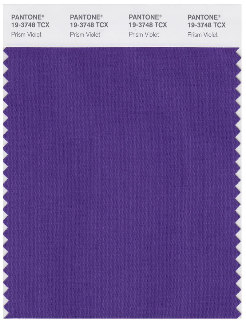 Pantone Smart 19-3748 TCX Color Swatch Card | Prism Violet 