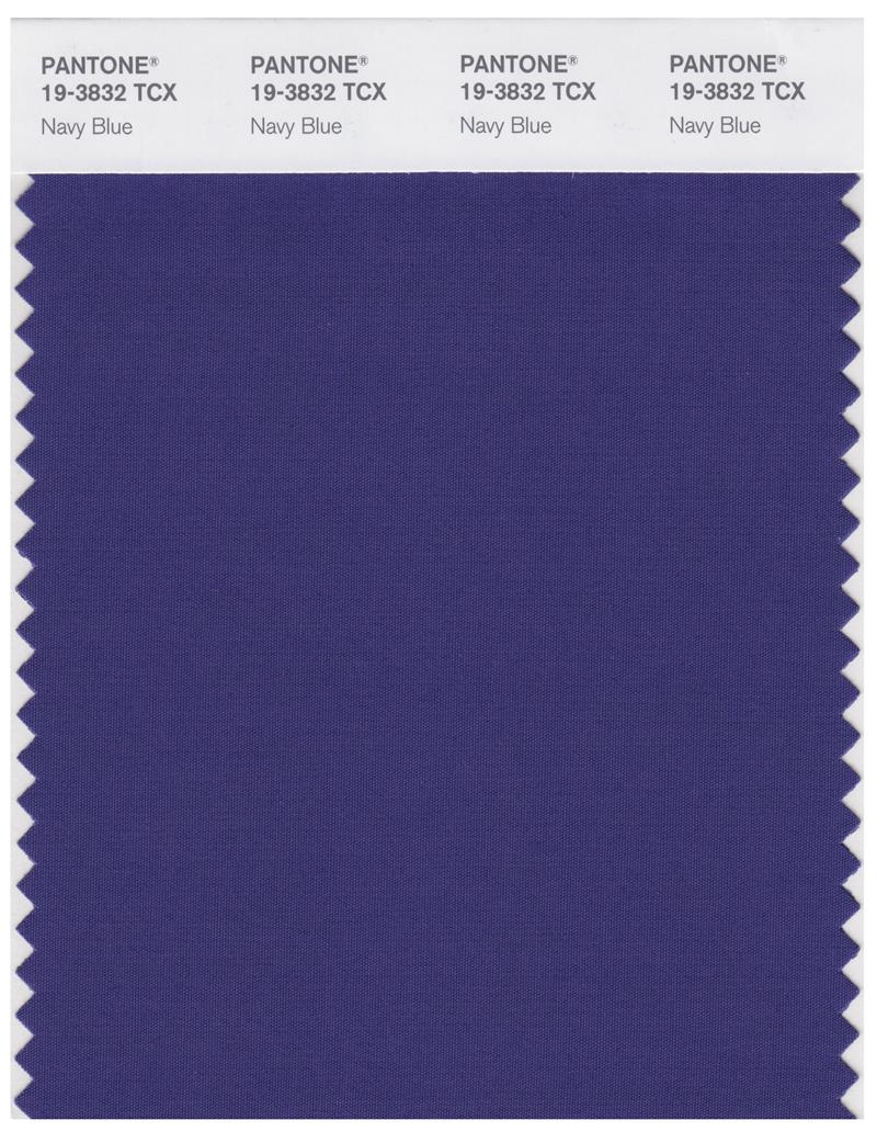 Pantone Smart 19-3832 TCX Color Swatch Card | Navy Blue 