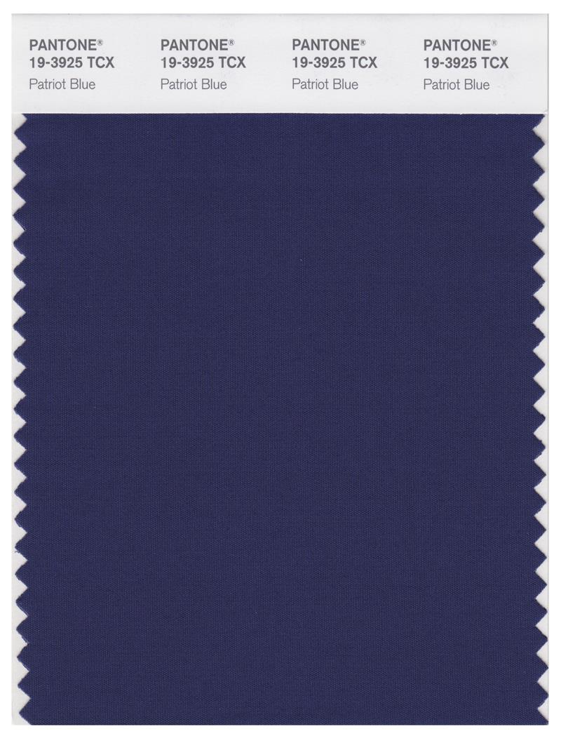 Pantone Smart 19-3925 TCX Color Swatch Card | Patriot Blue 