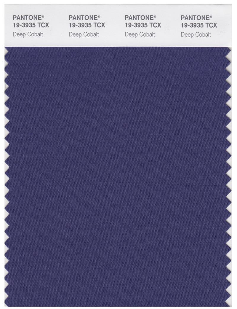 Pantone Smart 19-3935 TCX Color Swatch Card | Deep Cobalt 