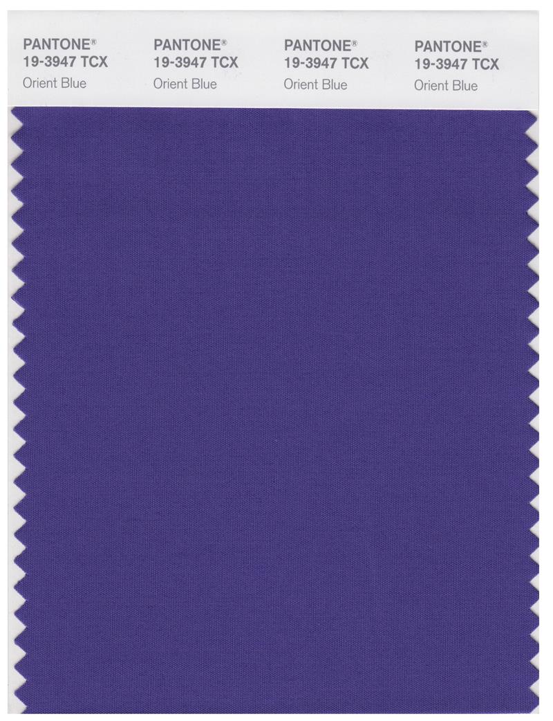 Pantone Smart 19-3947 TCX Color Swatch Card | Orient Blue 