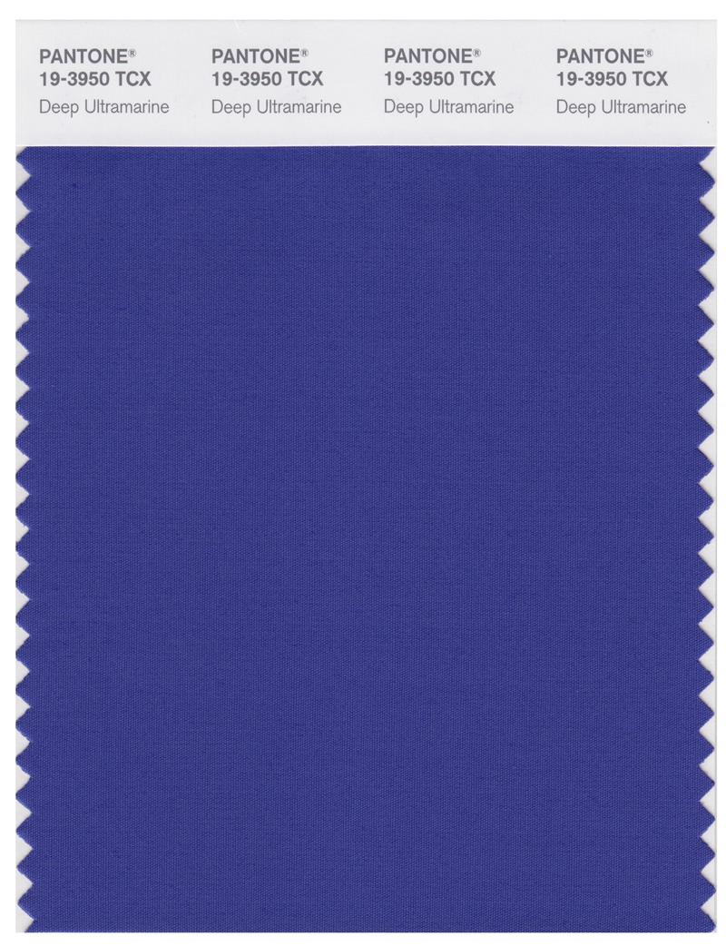 Pantone Smart 19-3950 TCX Color Swatch Card | Deep Ultramarine 