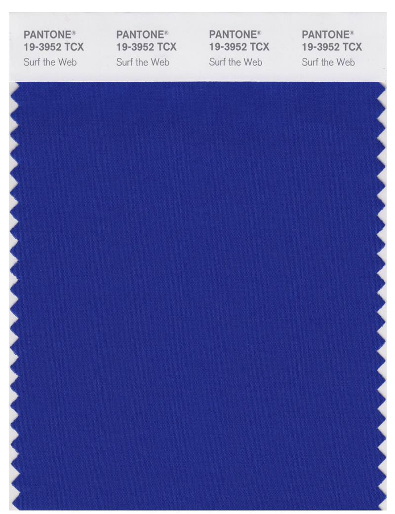 Pantone Smart 19-3952 TCX Color Swatch Card | Surf The Web 