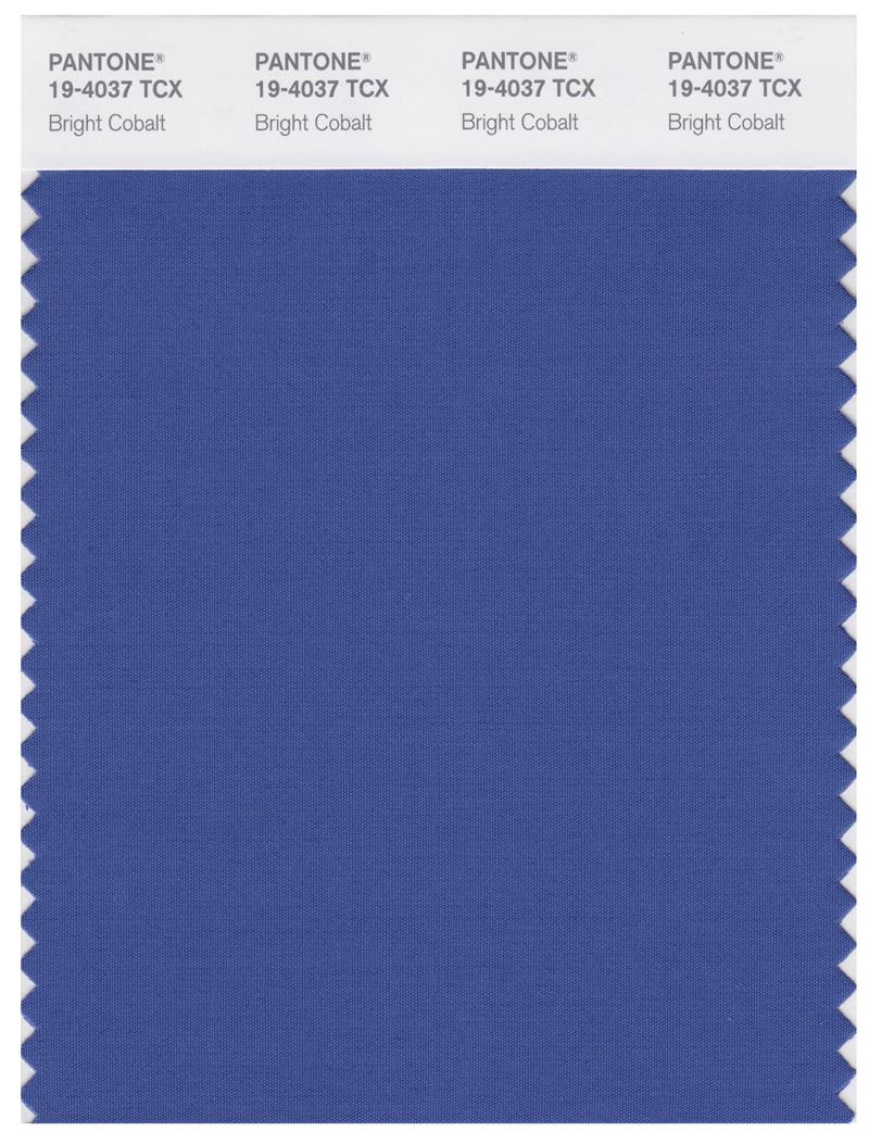 Pantone Smart 19-4037 TCX Color Swatch Card | Bright Cobalt 