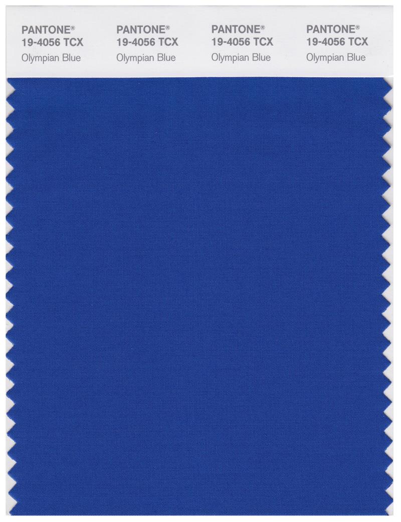 Pantone Smart 19-4056 TCX Color Swatch Card | Olympian Blue 