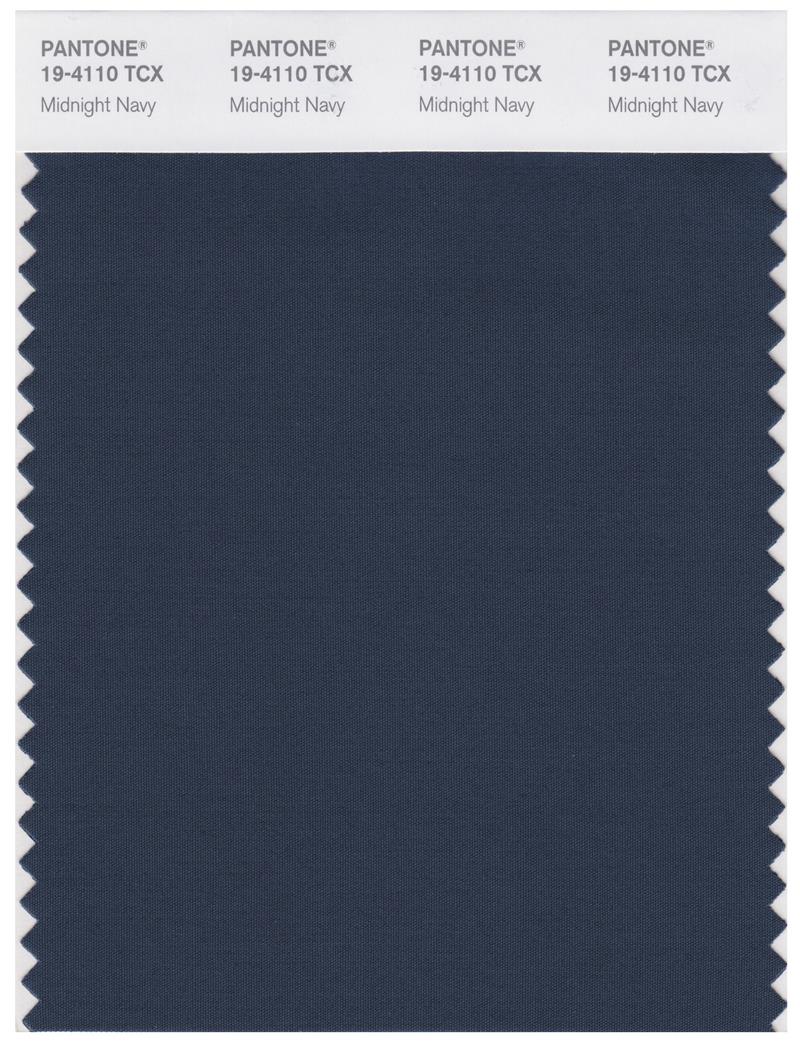 Pantone Smart 19-4110 TCX Color Swatch Card | Midnight Navy 