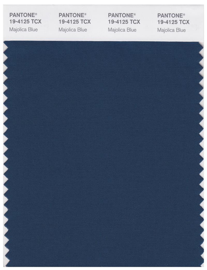 Pantone Smart 19-4125 TCX Color Swatch Card | Majolical Blue 