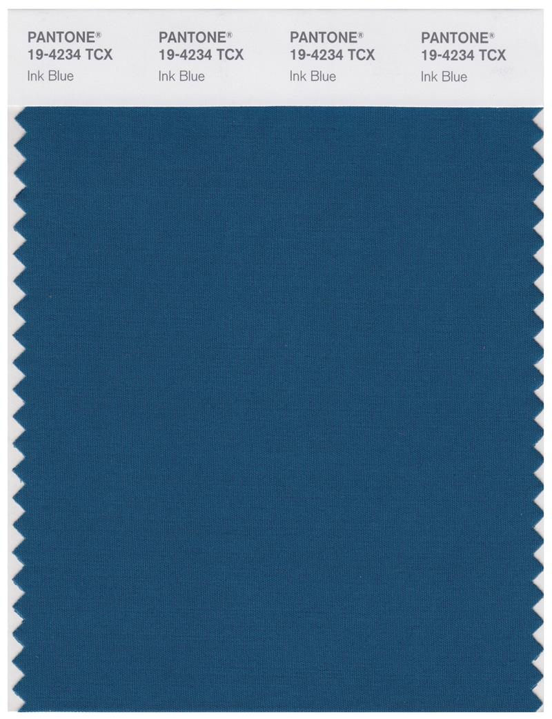 Pantone Smart 19-4234 TCX Color Swatch Card | Ink Blue 