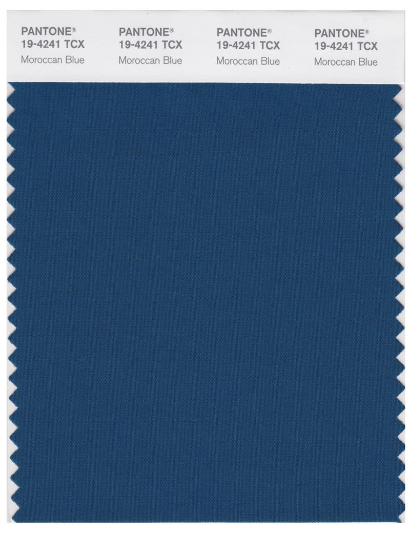 Pantone Smart 19-4241 TCX Color Swatch Card | Moroccan Blue 