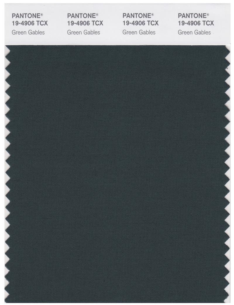 Pantone Smart 19-4906 TCX Color Swatch Card | Green Gables 