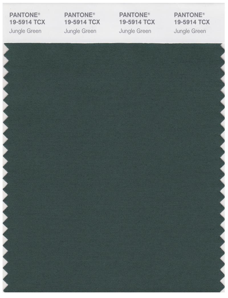 Pantone Smart 19-5914 TCX Color Swatch Card | Jungle Green 