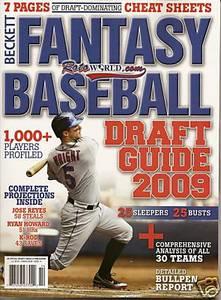 Beckett Fantasy Draft Guide Magazine