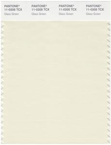 Pantone Smart 11-0205 TCX Color Swatch Card | Glass Green 