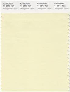 Pantone Smart 11-0617 TCX Color Swatch Card | Transparent Yellow 