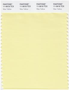 Pantone Smart 11-0618 TCX Color Swatch Card | Wax Yellow 