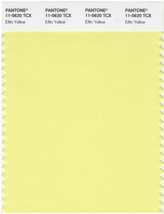 Pantone Smart 11-0620 TCX Color Swatch Card | Elfin Yellow 