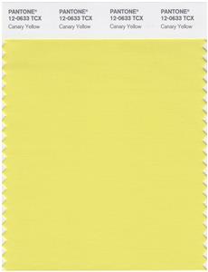 Pantone Smart 12-0633 TCX Color Swatch Card | Canary Yellow 