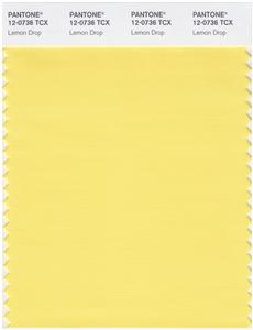 Pantone Smart 12-0736 TCX Color Swatch Card | Lemon Drop 