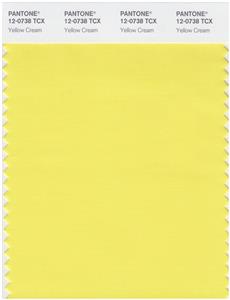 Pantone Smart 12-0738 TCX Color Swatch Card | Yellow Cream 