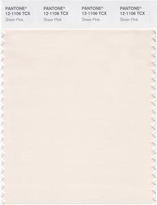 Pantone Smart 12-1106 TCX Color Swatch Card | Sheer Pink 