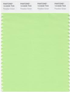 Pantone Smart 13-0220 TCX Color Swatch Card | Paradise Green 