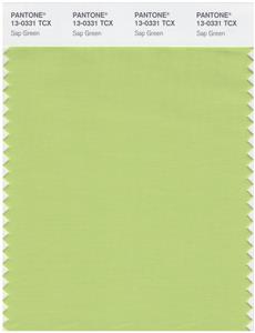 Pantone Smart 13-0331 TCX Color Swatch Card | Sap Green 