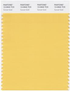 Pantone Smart 13-0940 TCX Color Swatch Card | Sunset Gold 