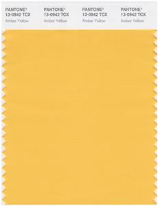 Pantone Smart 13-0942 TCX Color Swatch Card | Amber Yellow 